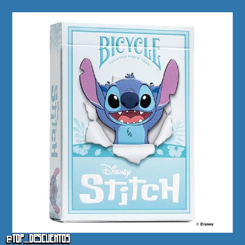 Baraja Bicycle Disney Stitch Baraja de Cartas Inspirada en la pelicula de Disney