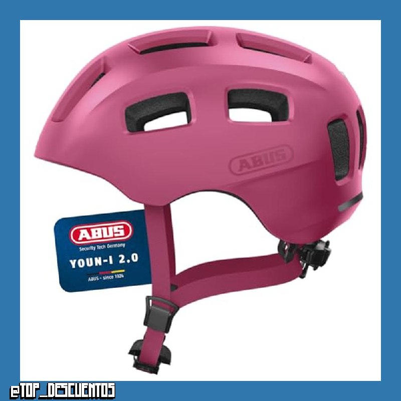 Casco de bicicleta ABUS Youn-I 2.0 - Con luz para niños, adolescentes y jóvenes - Para niña y niño