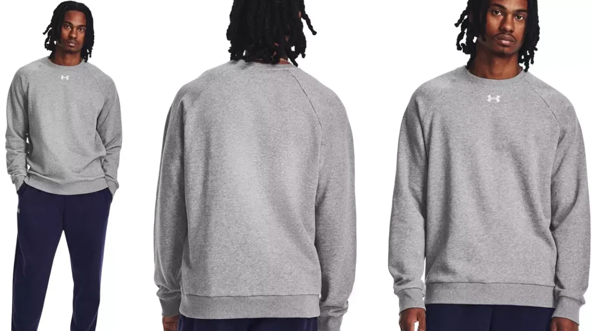 Sudadera Under Armour UA Rival Fleece gris para hombre por sólo 27,45€ (50% de descuento)
