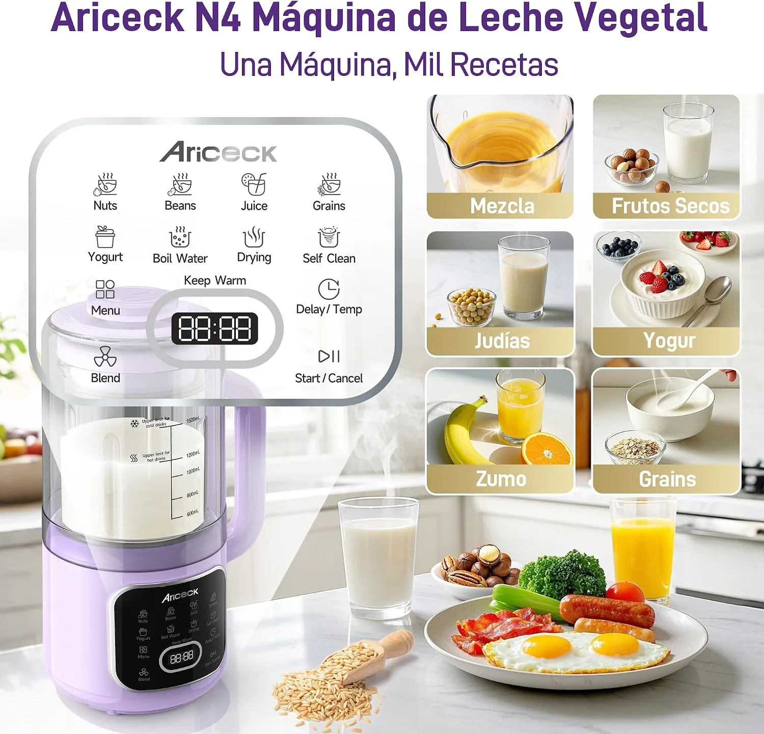 Ariceck N4 Máquina de Leche Vegetal por 83,99€ en Amazon