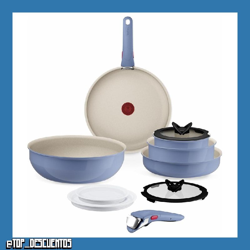 Tefal Ingenio Serenity - Juego de 5 Piezas + 6 Accesorios, Azul