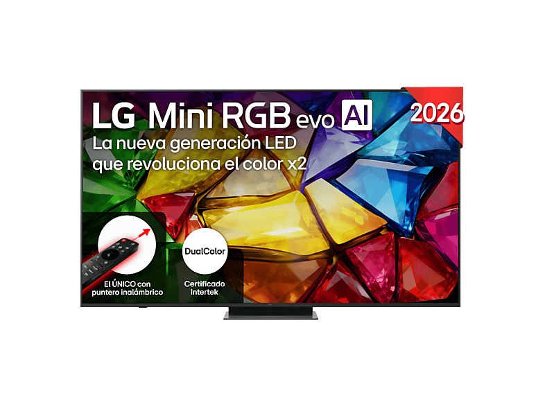 LG - TV RGB Mini LED 75" 75MRGB87B6B, UHD 4K, Procesador Inteligente α8 AI Proce