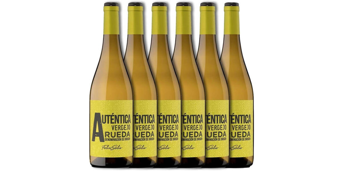Pack 6 botellas de vino blanco La Auténtica verdejo D.O. Rueda por sólo 15,26€ (-36%) ¡2,54€ cada una!