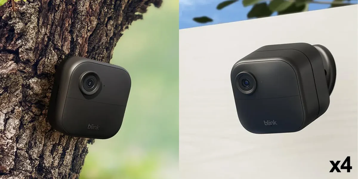 Pack 4x Cámara de seguridad inteligente HD sin cables Blink Outdoor 4 por sólo 120,99€ con envío gratis (-69%)