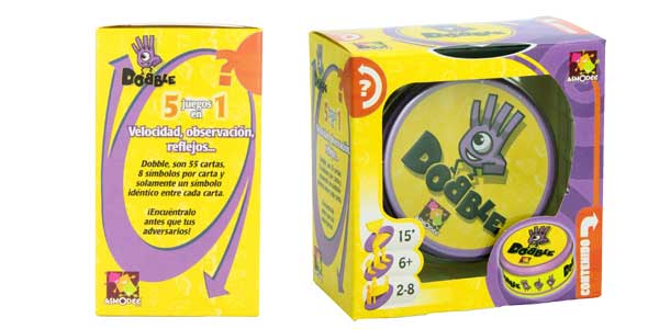 Juego de habilidad Dobble de Asmodee por sólo 11,99€ (-25%) ¡¡Muy buenas valoraciones!!