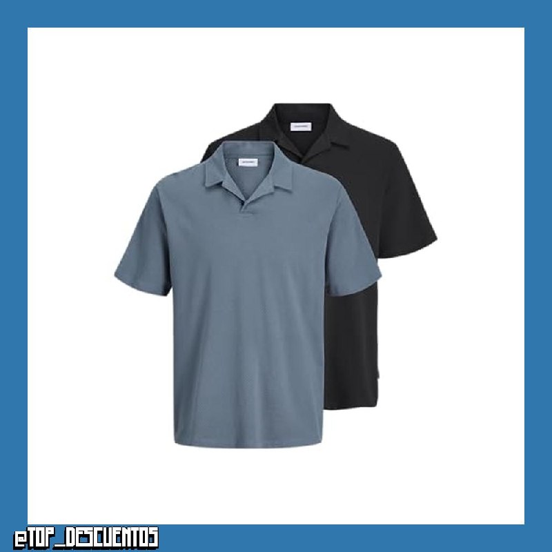 JACK & JONES Jjdevin Daytona Struc Res Polo 2pk MP Jjdevin Daytona Struc Res Polo 2Pk MP Hombre (Pack de 2)