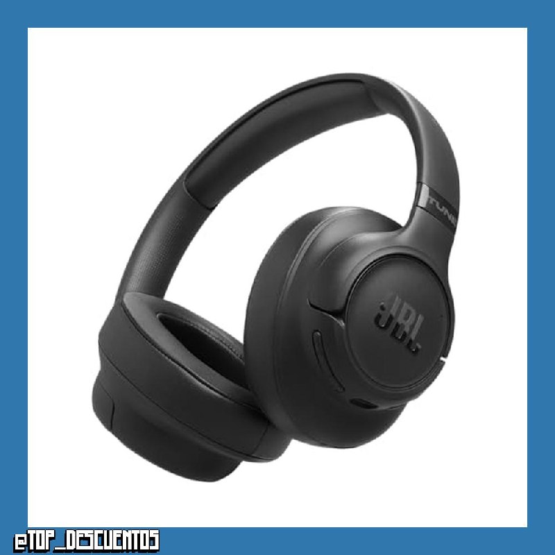 JBL Tune 780NC, Auriculares Circumaurales Inalámbricos con Bluetooth, Negro