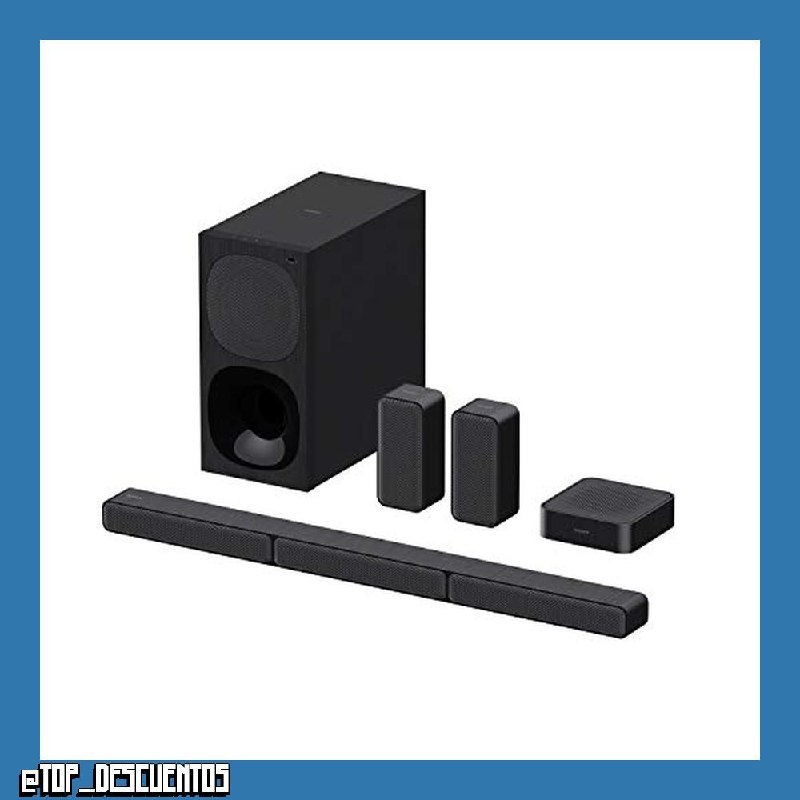 Sony HT-S40R - Barra de Sonido 5.1 (Sistema de Cine en Casa, Altavoces Traseros Inalámbricos, 600 W, Dolby Digital, Bluetooth, Sonido Envolvente), Negro