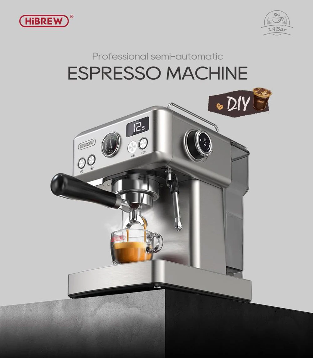 Cafetera semiautomática HiBREW H10A por 188€ en Urbancitymove