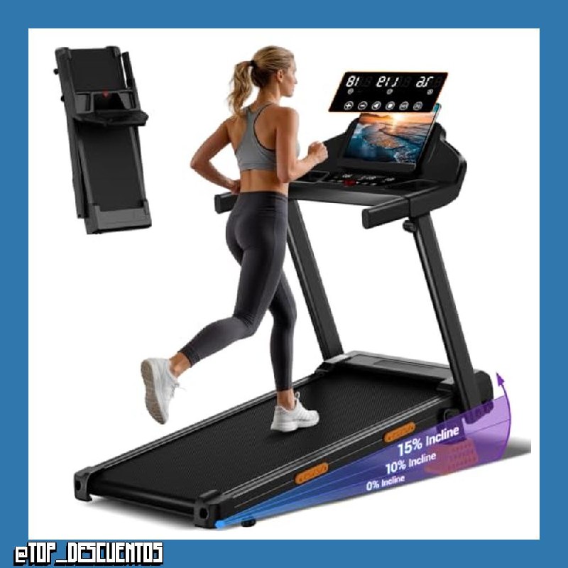 CURSOR Cinta de Correr Plegable con Inclinación,1-12KM/H