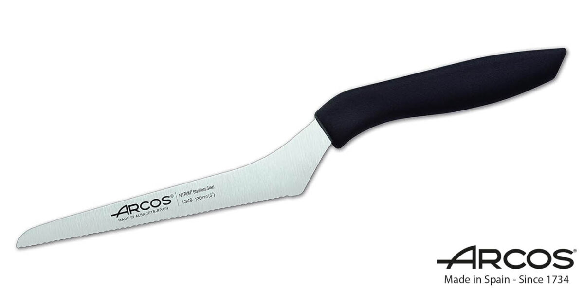 Cuchillo de cocina Arcos Niza de 130 mm con hoja serrada por sólo 5,55€ (-31%)