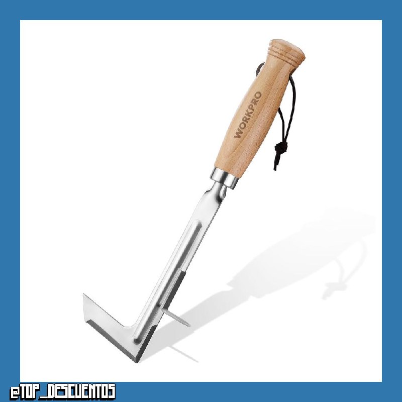 WORKPRO Herramienta Deshierbe 30cm Extractor Malas Hierbas Filo Dentado