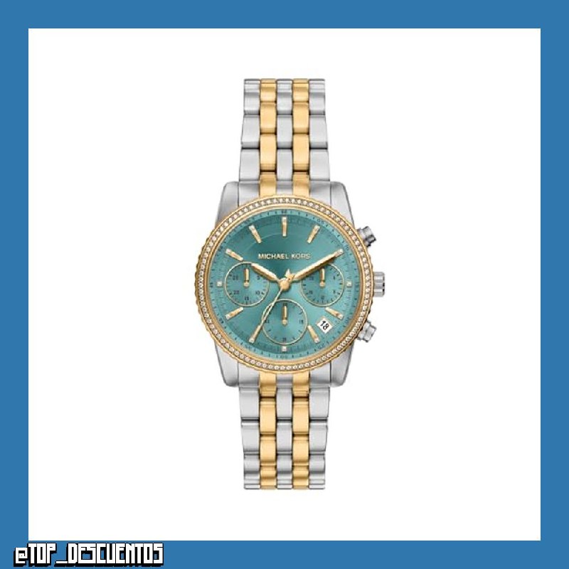 Michael Kors Bryant MK7582 - Reloj de Acero Inoxidable de Dos Tonos para Mujer, 35 mm