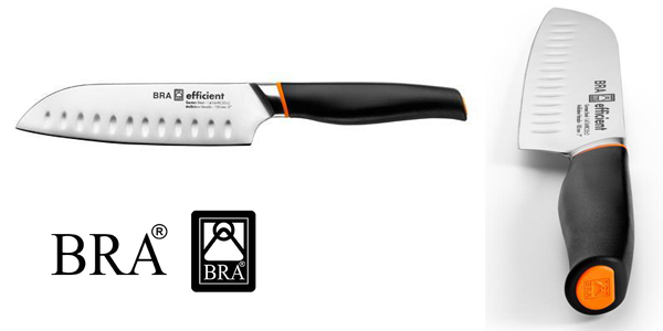 Cuchillo Santoku Bra Efficient de 130 mm y acero inoxidable por sólo 9,90€ (33% de descuento)