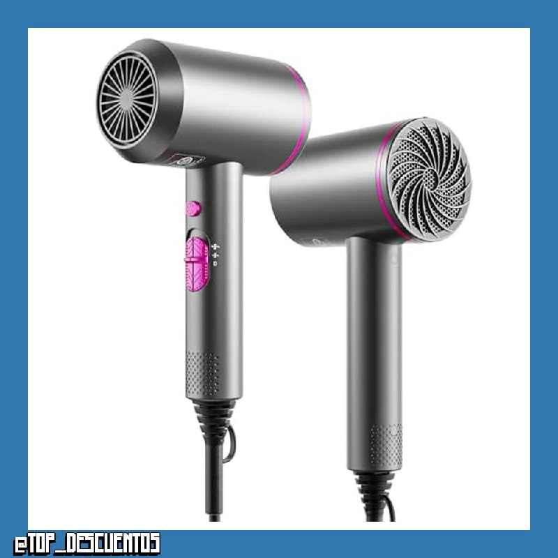 Secador pelo potente y rápido con tecnología iónica, 3 modos y botón de aire frío, secador de pelo para mujer y hombre,regalos para mujer y hombre