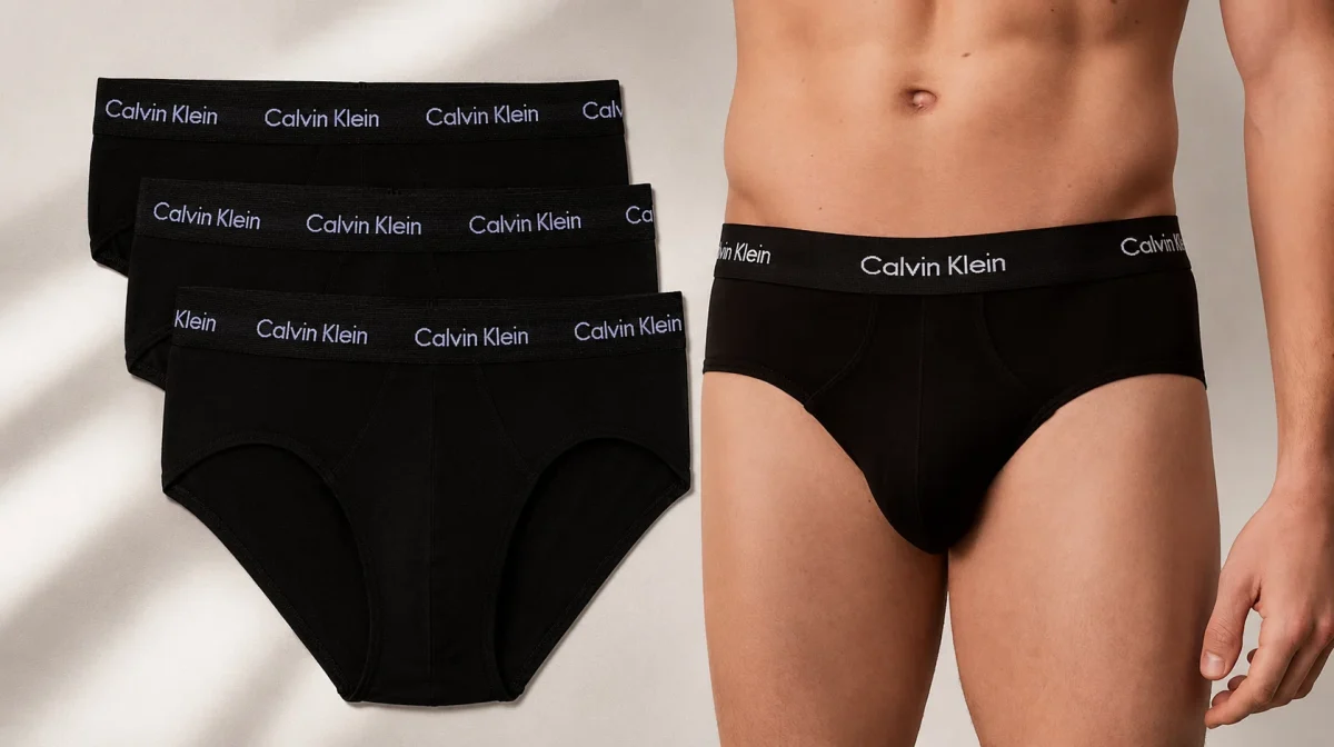 Pack de 3 calzoncillos Calvin Klein Hip Briefs negros para hombre por sólo 22€ (-51%)