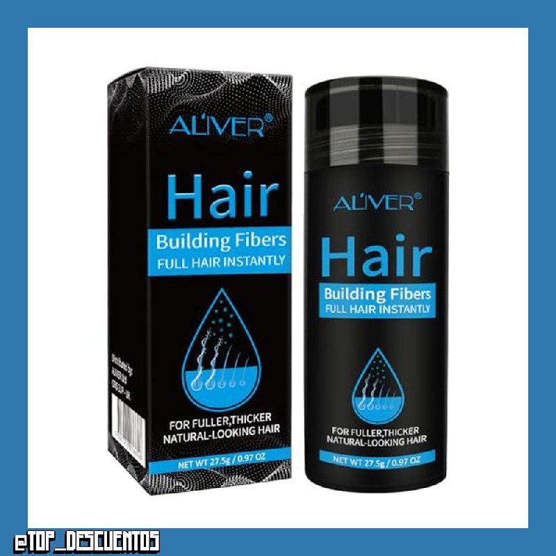 Fibras Capilares Castaño medio 27.5 g para pérdida de cabello Spray en polvo Fibras capilares para adelgazamiento del cabello, cabello más grueso y más lleno en 15 segundos