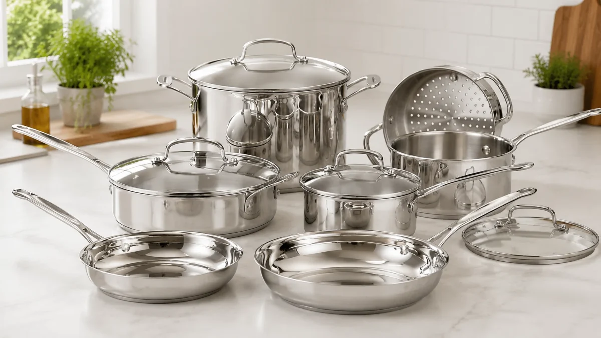 Batería de cocina Cuisinart Chef’s Classic de 11 piezas en acero inoxidable por sólo 119,90€ con envío gratis (-52%)