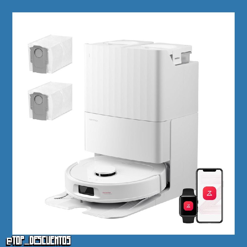 roborock Qrevo S Pro Set Robot Aspirador (Versión Mejorada del QV 35A) Succión de 18500 Pa, Base Todo en Uno, 2,7L Bolsa para Polvo, Sistema antienredos, Evitación de Obstáculos, Blanco