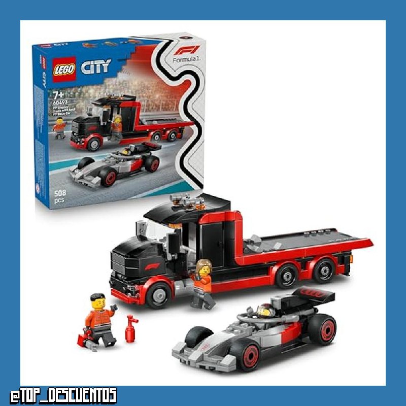LEGO City Camión de Exposición de F1 con Coche de Carreras Audi F1 60493