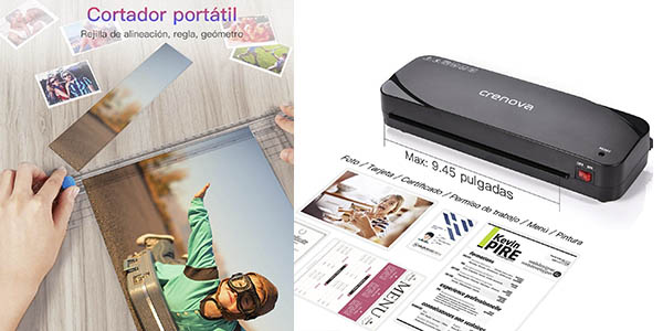 Plastificadora Crenova con 20 fundas A4, A5 y A7 por sólo 19,94€ (-23%)