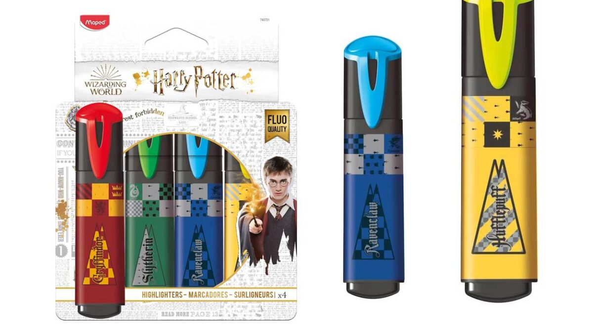 Pack de 4 subrayadores Maped Harry Potter por sólo 3,90€