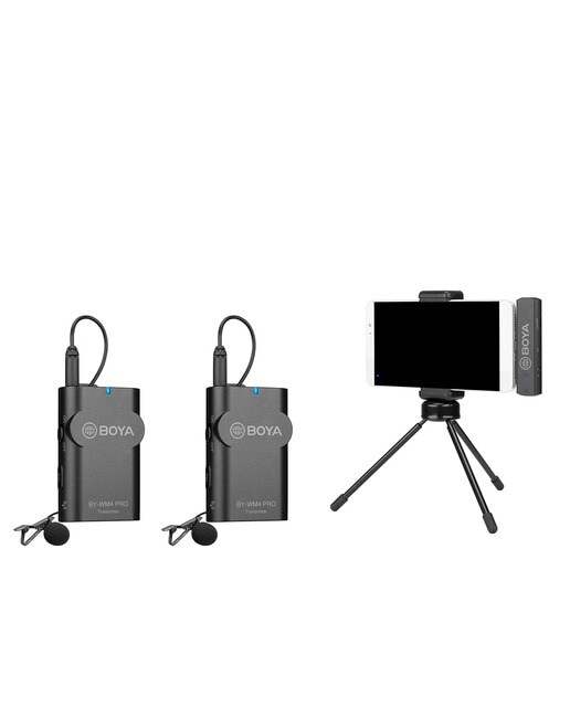Boya - Sistema de micrófono inalámbrico 2.4 G (transmisor + receptor) BOYA BY-WM4 PRO-K5.