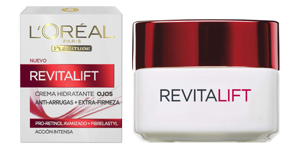 Contorno de ojos anti-edad hidratante L'Oréal Paris Revitalift de 15 ml por sólo 7,37€ con cupón (-25%)