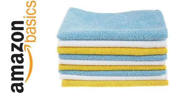 Pack x12 Bayetas multifibras AmazonBasics por sólo 9,99€ (-19%) ¡0,83€ por bayeta!