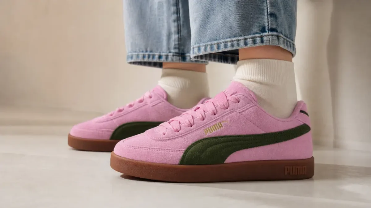 Zapatillas Puma Club II Era unisex de ante rosa por sólo 24,99€ (-64%)