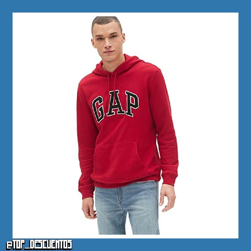 Gap Heritage Logo Pullover Hoodie Sudadera con Capucha Hombre (Pack de 1)