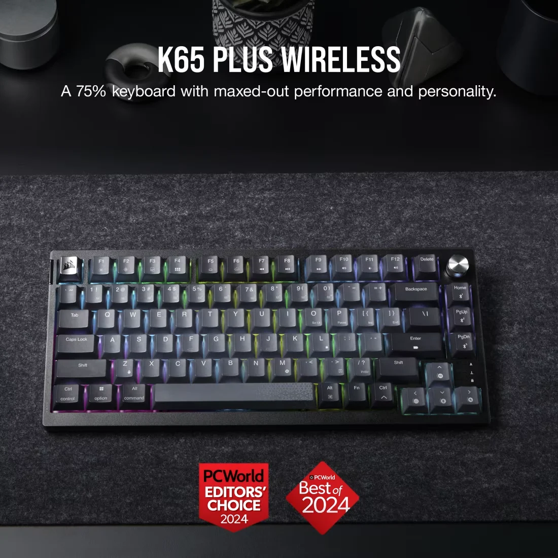 Corsair K65 Plus Teclado mecánico inalámbrico por 119,99€ en Amazon