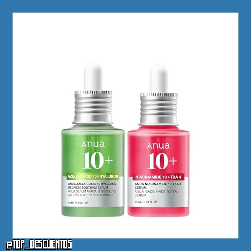 Anua Ultimate Spot Duo, Niacinamide 10 + TXA 4 Serum & Azelaic Acid 10 Hyaluron Redness Soothing Serum, Early & Post Spot Care, Skin Clarifying, Natural Color, Korean Skincare Set