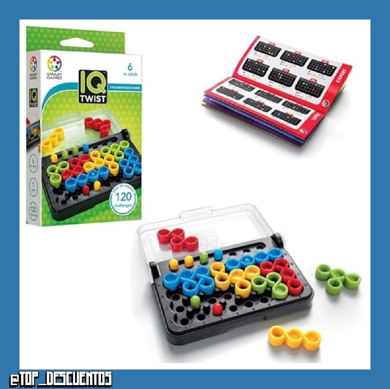 Smart Games - SG 488 - Jeu de Société - IQ - Twist - 120 Défis
