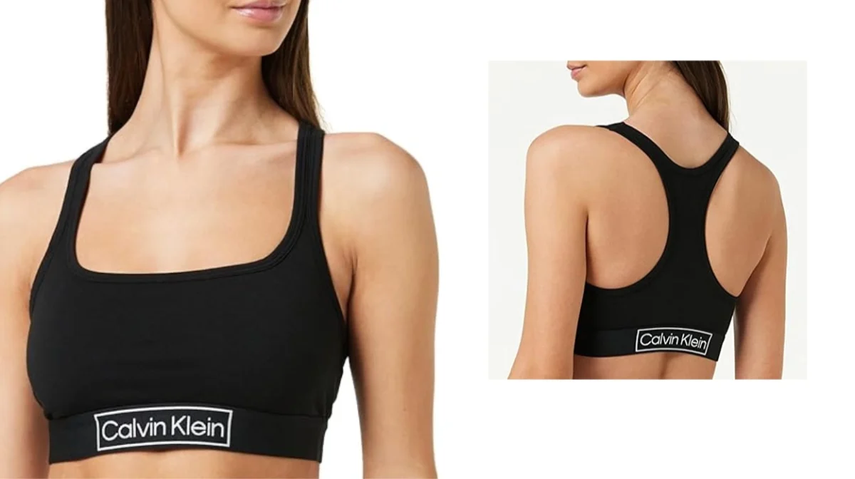 Sujetador bralette Calvin Klein Unlined con espalda deportiva por sólo 24,43€ (30% de descuento)