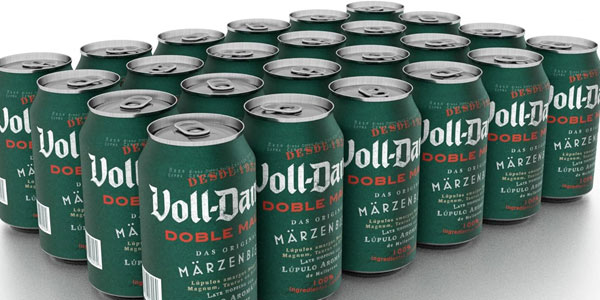 Pack x24 Cerveza Voll-Damm Doble Malta en lata de 330 ml por sólo 16,99€ (-28%) ¡0,71€ cada una!