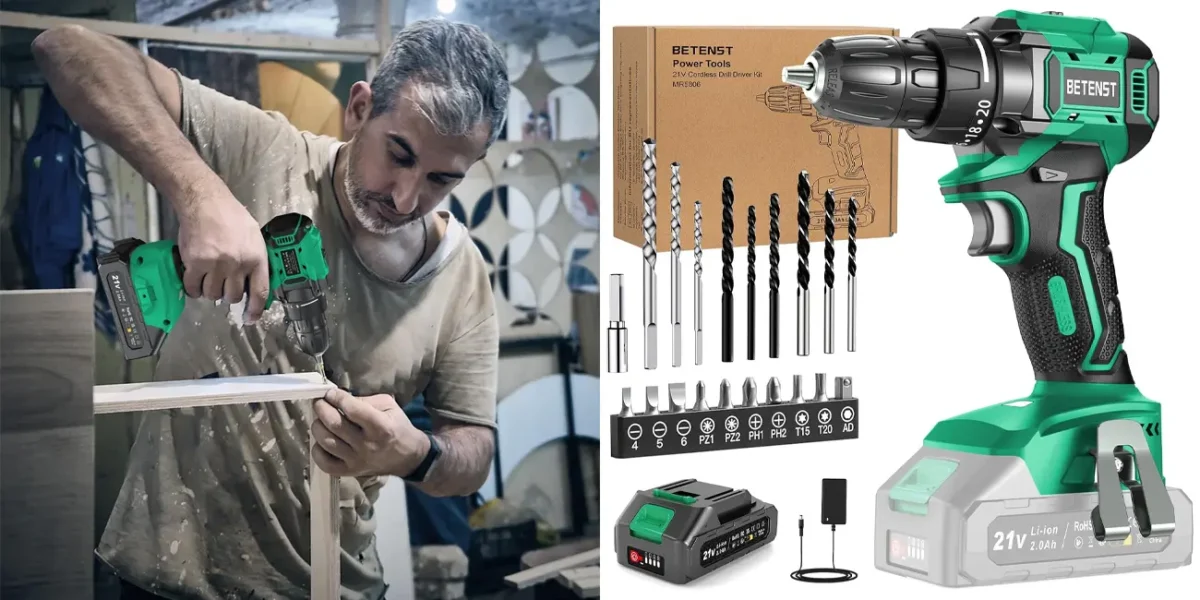 Taladro inalámbrico BETENST con batería y accesorios por sólo 23,85€ con envío gratis