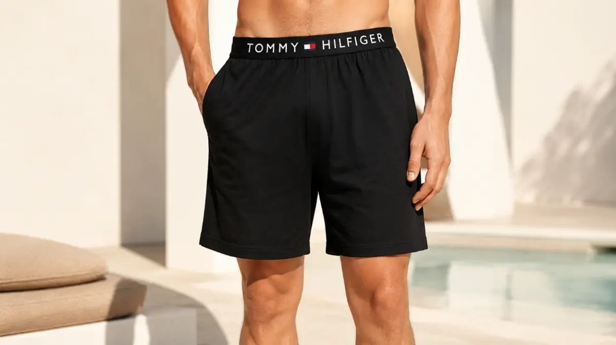 Pantalón corto lounge de Tommy Hilfiger para hombre en algodón elástico por sólo 19€ (-52%)