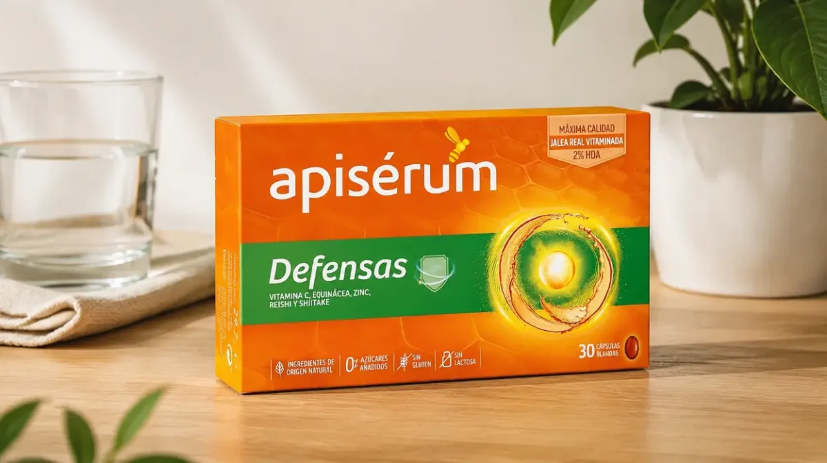 Recupera tu energía con Apisérum Defensas: Jalea Real con vitamina C en cápsulas por sólo 8,44€ (-49%)