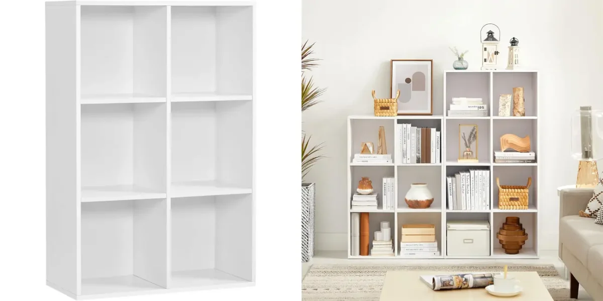 Estantería librería VASAGLE de 6 espacios por sólo 47,59€ con envío gratis (-24%)