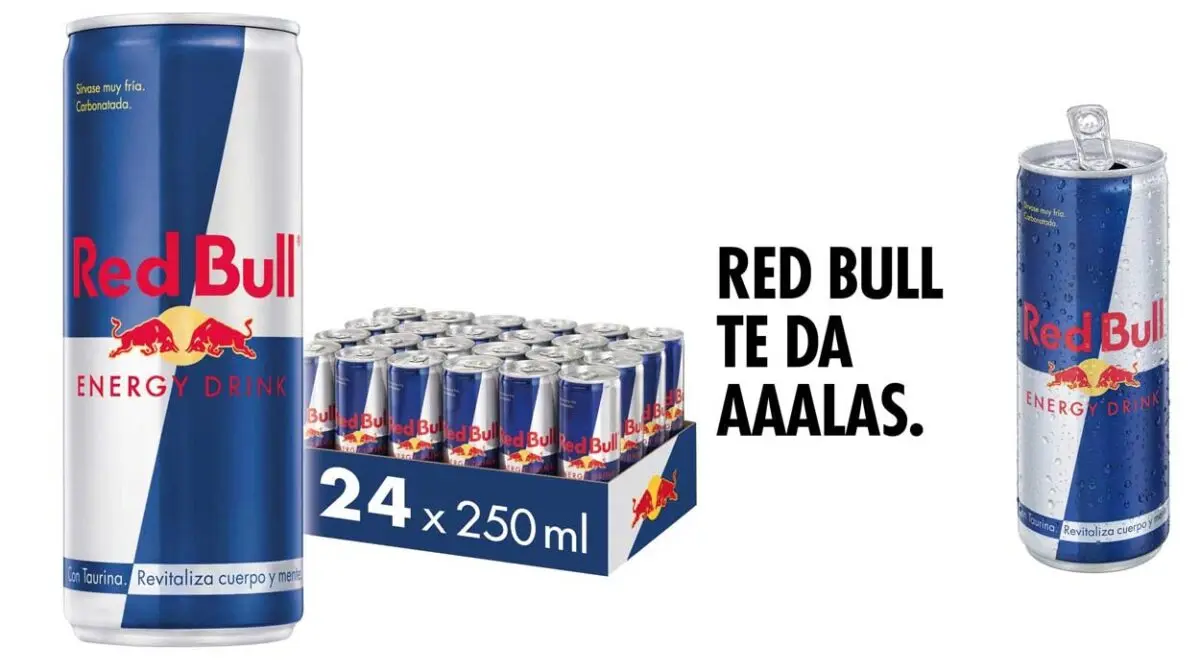 Pack x24 Latas Red Bull Energy Drink de 250 ml por sólo 23,37€ con descuento automático (-30%) ¡Sólo 0,97€ la unidad!