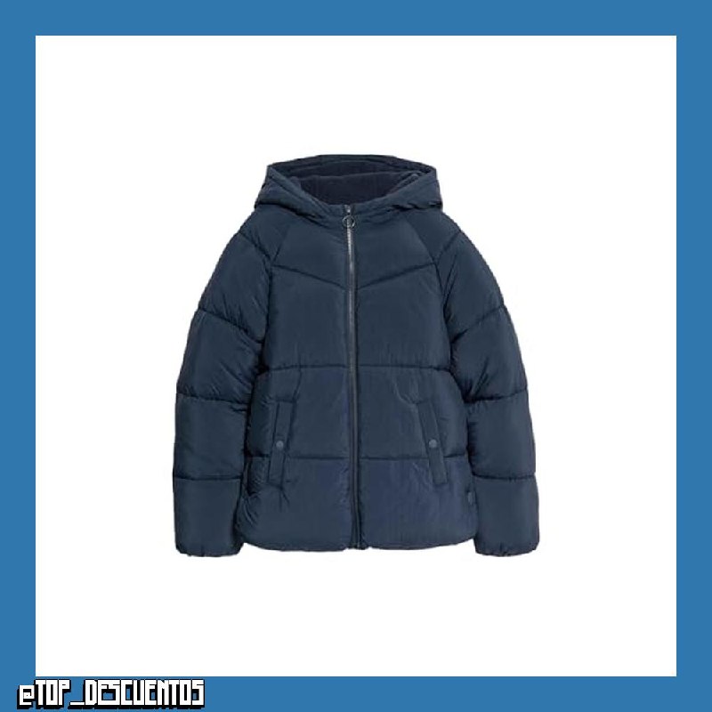 Marks & Spencer Abrigo Acolchado de Peso Medio con Capucha para Niño y Niña, Unisex, Ajuste Normal