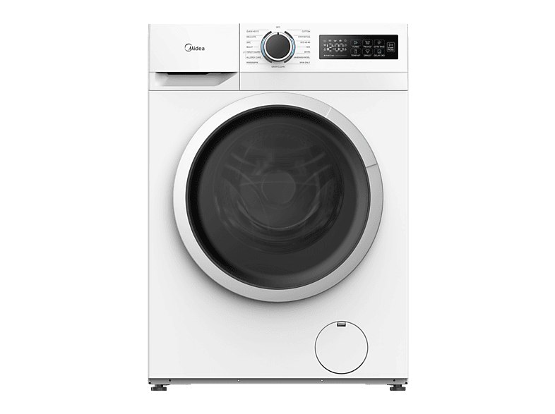 Lavadora carga frontal - Midea MF110W100BA10/W-ES, 10 kg, 1400 rpm, 15 programas