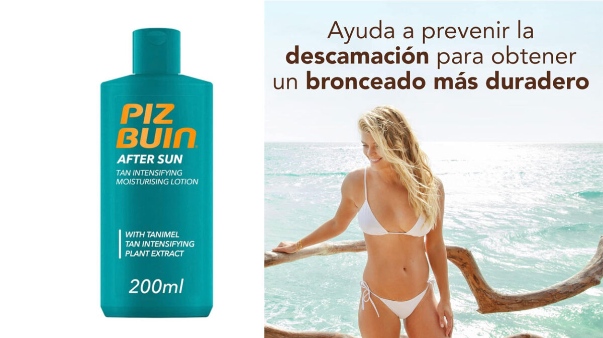 After Sun Piz Buin con intensificador del bronceado de 200 ml por sólo 5,95€ (-45%)