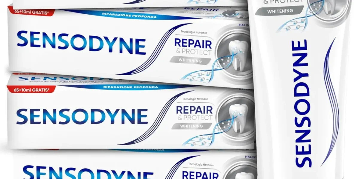 Alivio y blanqueamiento con Sensodyne Repair & Protect: dientes sensibles más blancos por sólo 19,16€ (-37%)