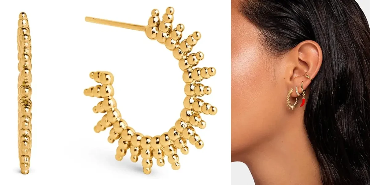 Diseño, brillo y precio: estos pendientes SINGULARU bañados en oro son los más atractivos del momento
