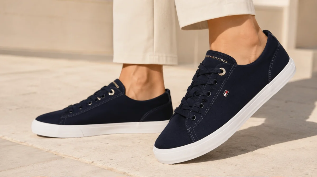 Estilo fresco y elegante con las Tommy Hilfiger TH Foxing Sneaker de lona para mujer por sólo 39,95€ (-50%)