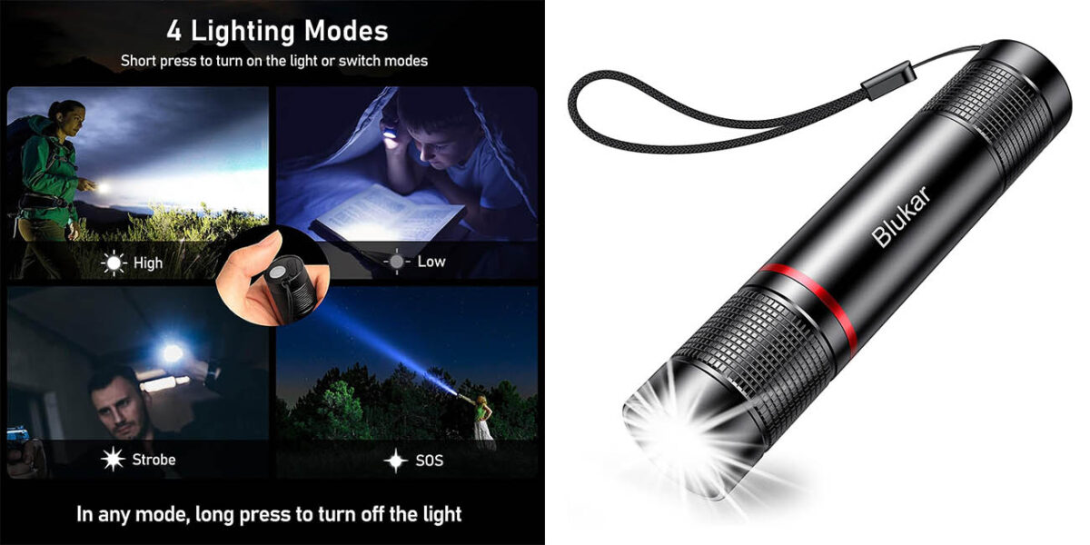 Mini linterna LED recargable Blukar por solo 9,27€ (42% de descuento)