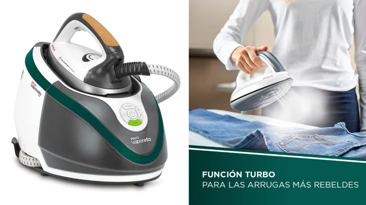 Plancha fácil y rápido con Polti Vaporella Next: autonomía ilimitada y función Turbo por sólo 164,45€ con envío gratis (-45%)