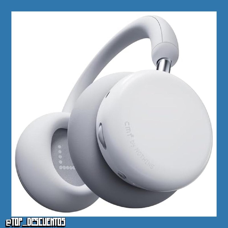 CMF Headphone Pro - Auriculares Bluetooth de Diadema Over-Ear – hasta 100h de Batería, Hi-Res con LDAC, Audio Espacial, con Cancelación Activa de Ruido – Gris Claro
